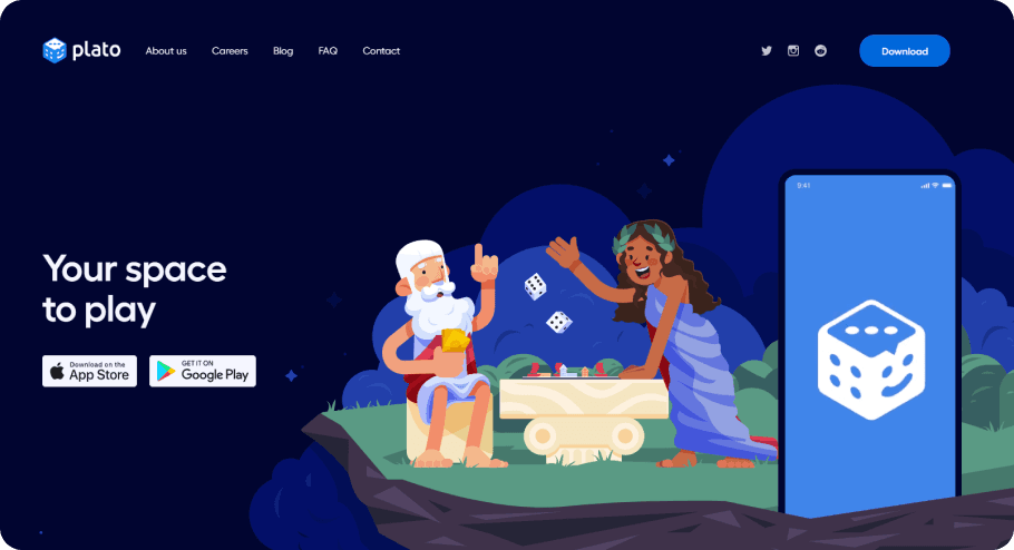 Plato main page image